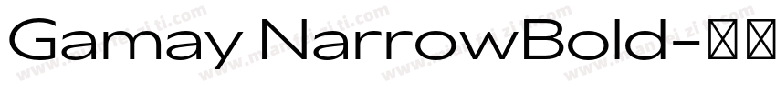 Gamay NarrowBold字体转换